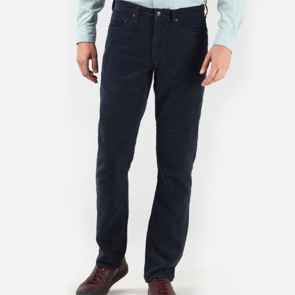 Men's Navy 5 Pocket Corduroy pants 33x30